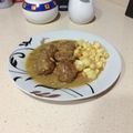 El cooksnap de migatocorria cuando hizo Albóndigas con salsa de azafrán y almendras.