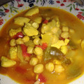 El cooksnap de Sandra cuando hizo Pollo al curry con garbanzos.