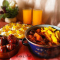کوک اسنپ Lida Aali بعد از امتحان کردن خورشت مرغ و آلو.