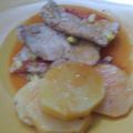 El cooksnap de Hector Romero cuando hizo Carré de cerdo a la portuguesa.