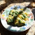 El cooksnap de Silvia Fernández cuando hizo Polenta con acelga y muzzarella.