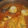 El cooksnap de Verónica cuando hizo Merluza en salsa de pimientos.