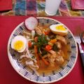 El cooksnap de Mauricio Molina cuando hizo Ramen de pollo.