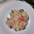 รูป Cooksnap ของ Pamela Pranpraparn Kaewplung เมื่อเขาทำ สปาเก็ตตี้กะเพราหมูสับ