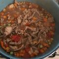 El cooksnap de Paola Quintana cuando hizo Caldo ranchero de bistec de res.