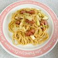 みーちゃん⑅*.♡ママ's cooksnap of when they made ☆きゃべつとウインナーのパスタ☆.