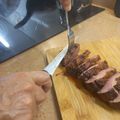 El cooksnap de F Mateo cuando hizo Magret de pato con reducción de mermelada de naranja.