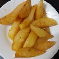 El cooksnap de Raquel cuando hizo Patatas cajún al microondas.