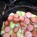 Judith Huddleston's cooksnap of when they made Keto cabbage and kielbasa.