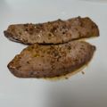 El cooksnap de Rut Borillo cuando hizo Hígado de cerdo a la plancha con picadillo.