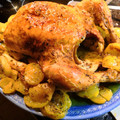 El cooksnap de Manu 😜 cuando hizo Pollo asado al horno.