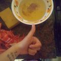 El cooksnap de Eve Clarke cuando hizo Tarta de atún, choclo, queso y huevo.