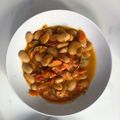 El cooksnap de Oskar Vidal Royo cuando hizo Fabes con almejas en olla exprés .