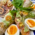 Aunty Eiko's international cuisine experience 's cooksnap of when they made Roll On Summer Rolls with Peanut Dipping Sauce ☀️ 💐.