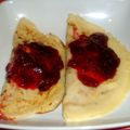 El cooksnap de carme castillo cuando hizo Crepes rellenos de queso ricotta con salsas de agraz y de arándanos.
