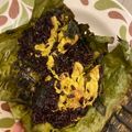 Cooksnap dari Fen Feng untuk resep Nasi Bakar Ayam suwir kemangi plus Petai