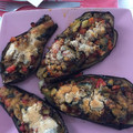 El cooksnap de Marga Fraguas cuando hizo Berenjenas rellenas de verduras.
