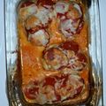jessicaluther1585's cooksnap of when they made Pizza stuffed chicken.