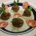 El cooksnap de carmenchu.sanchezrojas cuando hizo Flores de berenjena con tomate y aceitunas.