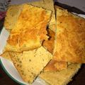 El cooksnap de graciela_gauna.🌹 cuando hizo Fainá con queso y verdeos!!.