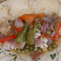 El cooksnap de Gloria Droguett Rajcevich cuando hizo Pollo arvejado a la chilena.
