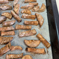El cooksnap de eva cuando hizo Bastones de berenjena al horno con miel (sin gluten).