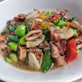 Cooksnap dari Tatta Manyund untuk resep Tumis cumi asin cabe hijau