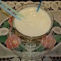 El cooksnap de carme castillo cuando hizo Batido de chirimoya brasilera.