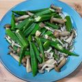Daphne 的 清炒秋葵鴻喜菇 cooksnap