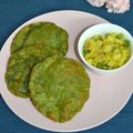 Chanchal Paul का कुकस्नैप जब उन्होंने पालक की पुरी (palak ki poori recipe in Hindi) बनाया था।