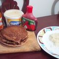 El cooksnap de Karina Suescun Valencia cuando hizo Panquecas choco-avena.