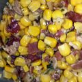 Kira's cooksnap of when they made Corn w/ Bacon & Herbs.