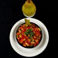 Shital Jataniya's cooksnap of when they made Babugosha / Pear Chaat.