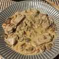 El cooksnap de marta valles cuando hizo Escalope de ternera con salsa de champiñones.