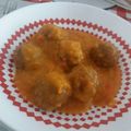 El cooksnap de Delia Rodríguez cuando hizo Albóndigas de pescado.