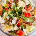 Shobha Deshmukh's cooksnap of when they made Veggie-Fruity Summer Salad.
