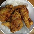 Yoggi's cooksnap of when they made Isaiahs crispy fried chicken.
