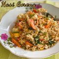 Cooksnap Sesimple Loralin semasa beliau membuat Nasi Goreng Sayur Selambak.