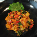 El cooksnap de Gemma Leticia Gomez Perez cuando hizo Tallarín de arroz con Soja y pisto de calabaza, berenjena y espinaca.