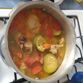 El cooksnap de German Ruiz G cuando hizo Caldo de pollo en olla express.
