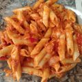 El cooksnap de Sandra cuando hizo Pasta a la mallorquina -con sobrasada-.