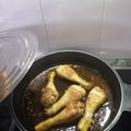 El cooksnap de Albert Palacios cuando hizo Muslos de pollo a la miel.