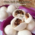 Cooksnap Sesimple Loralin semasa beliau membuat Pau inti kacang merah.