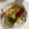 Winco Liu 的 蝦仁水果沙拉佐柚香油醋醬〞果醋風油醋醬 cooksnap
