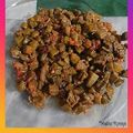 Madiha Kamran's cooksnap of when they made Bhindi ka salan.
