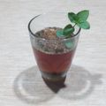 El cooksnap de Lady Marmalade cuando hizo Agua de jamaica con menta y chía 🌺🍹.