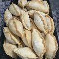 El cooksnap de Silvana Delfueyo cuando hizo Empanadas de caballa, choclo.
