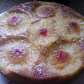 El cooksnap de lupita cuando hizo Pastel volteado de piña con nueces.