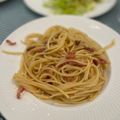 El cooksnap de Marieta cuando hizo Spaghetti alla carbonara, receta tradicional.