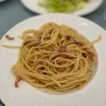 El cooksnap de Marieta cuando hizo Spaghetti alla carbonara, receta tradicional.
